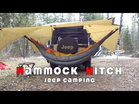 Видео: Кемпинг с гамаком, подвешенным на джипе