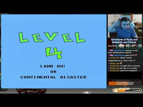 Видео: Adventures of Rocky and Bullwinkle and Friends, The NES Longplay Прохождение
