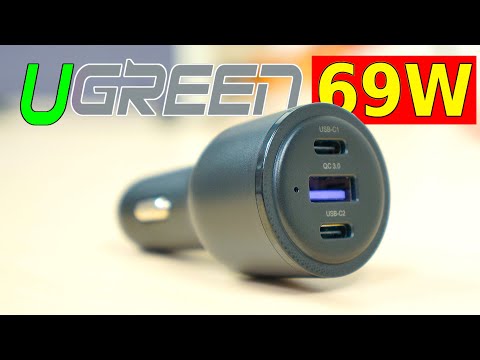 Видео: ⚡ КАЧЕСТВЕННЫЙ И МОЩНЫЙ АВТОМОБИЛЬНЫЙ ЗАРЯДНИК 👉 UGREEN 69W POWER DELIVERY 3.0 PPS, QUICK GHARGE 4