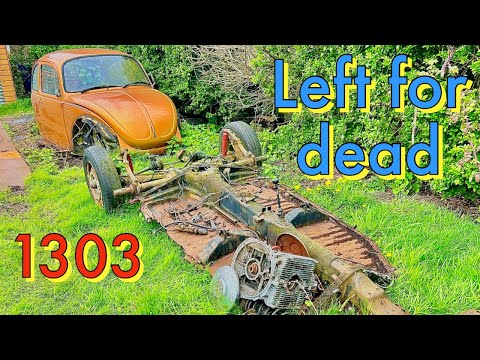 Видео: Классический редкий заброшенный проект VW Beetle 1303 простоял на улице 10 лет