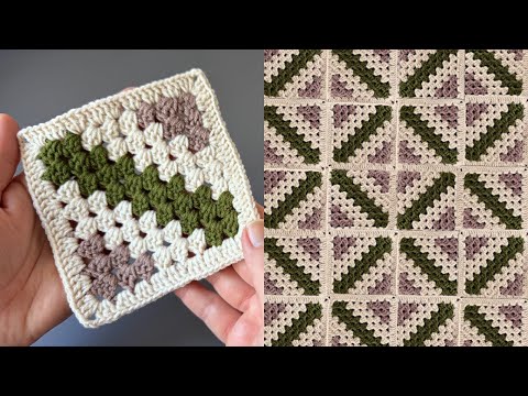 Видео: Как связать красивый мотив крючком от угла