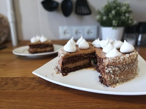 Видео: ШОКОЛАДНЫЙ ТОРТ С КАРАМЕЛЬНЫМ КРЕМОМ ПРОСТОЙ и ВКУСНЫЙ