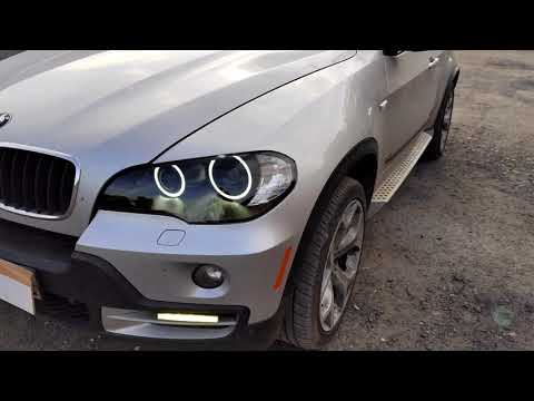 Видео: BMW X5 E70 замена колец + BI LED