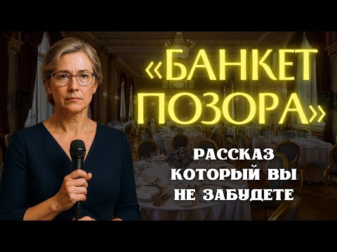 Видео: «БАНКЕТ ПОЗОРА». Я плакала когда читала эту историю. Рассказ, который вы запомните. История.