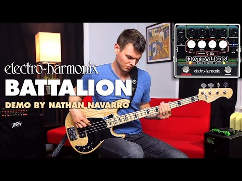 Видео: Electro-Harmonix Battalion Bass Preamp + DI (демонстрация педали EHX от Натана Наварро)
