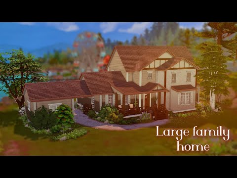 Видео: Дом большой семьи🏠🌳| Large family home|  Строительство| Симс 4| Sims 4| Speed build| No CC