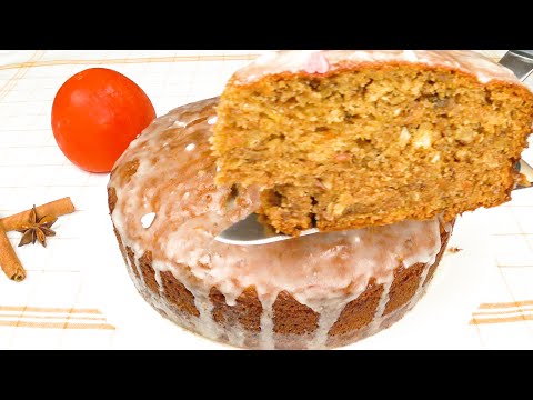 Видео: Пирог с хурмой и орехами. Вкусный, ароматный, сочный | Persimmon and nut pie. Tasty, fragrant, juicy