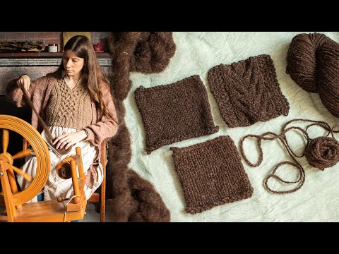 Видео: Прядение и создание образцов пряжи Zwartbles: как я знакомлюсь с новой пряжей и волокном