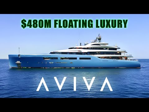 Видео: Внутри Aviva Evolution — суперъяхта стоимостью 480 миллионов долларов, которая переосмысливает по...