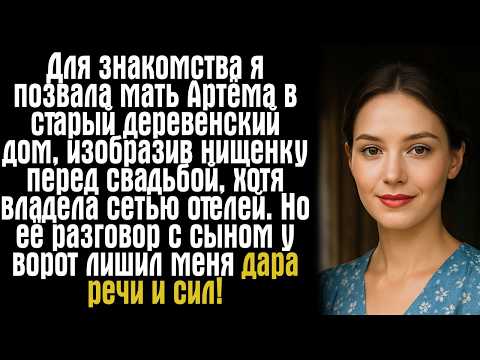 Видео: Для знакомства я позвала мать Артёма в старый деревенский дом, изобразив нищенку перед свадьбой...