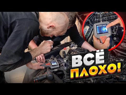 Видео: НЕ ИДЕАЛЬНАЯ BMW E39: осмотр двигателя. ГОРА МАСЛА И ЗАДИРЫ