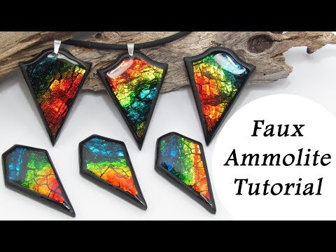 Видео: Проект из полимерной глины: мастер-класс по изготовлению искусственного аммолита