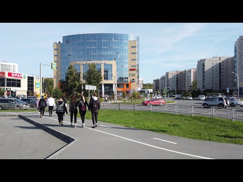 Видео: Прогулка по Новосибирску в 4K, Кольцово, Наукоград