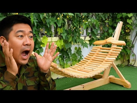 Видео: Он собрал оставшуюся древесину (и сделал самый расслабляющий гамак в мире!)