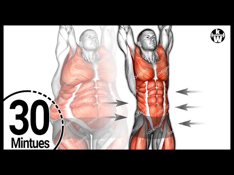 Видео: 30 минут! Сжигание жира стоя ➜ Ощутите, как жир тает, словно вода.