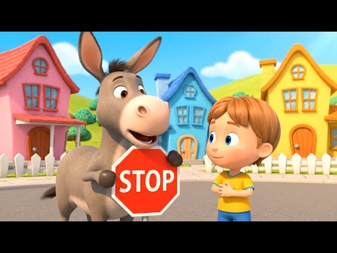 Видео: Осёл дорожной полиции останавливает загру