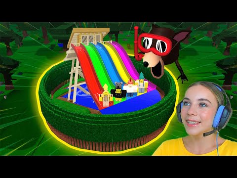 Видео: ПОСТРОИЛА БАЗУ АКВАПАРК В 99 ДНЕЙ ВЫЖИВАНИЯ В ЛЕСУ С АЛЁНОЙ в ROBLOX!