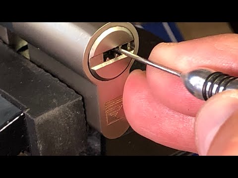 Видео: Вскрытие цилиндра APECS PREMIER XR перфопрофиль 6 pin + слайдера. +79031440676 