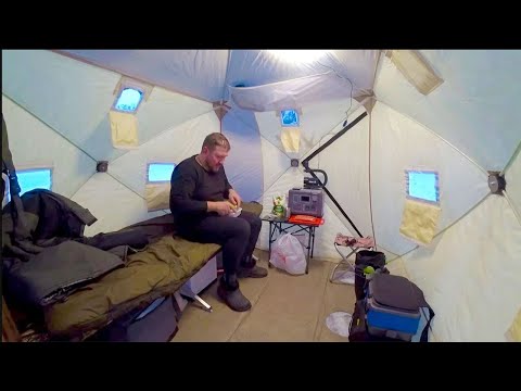 Видео: 4 дня на льду в палатке С КОМФОРТОМ. Вот это открытие ЗИМНЕЙ РЫБАЛКИ 2025