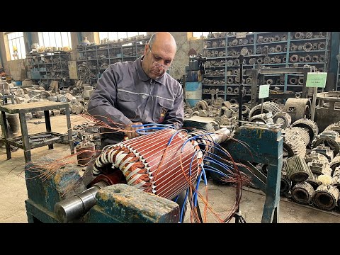 Видео: все об электродвигателях || перемотка ротора 45кВт 1000об/мин