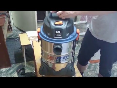 Видео: Обзор  пылесоса Dexter 1400W 20L купленного в ЛеруаМерлен