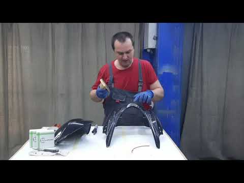 Видео: Ремонт мотопластика АВS. АВТОКОЛОР.М