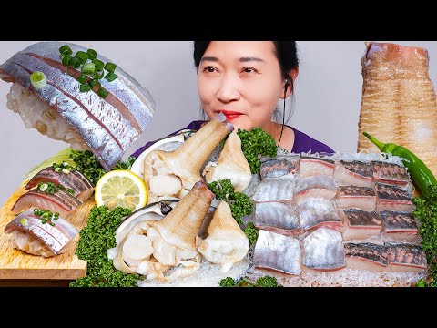 Видео: Пропаренный зевак Кина и сашими из ставриды АСМР МУКБАНГ EATING SOUNDS