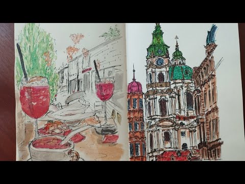 Видео: Обзор красного скетчбука Brauberg. Часть 1.