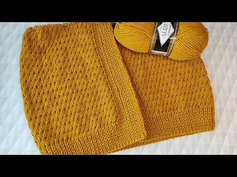 Видео: Супер классный узор спицами. Достойная замена лицевой глади!#knitting#вязаниеспицами#вязаниесверой