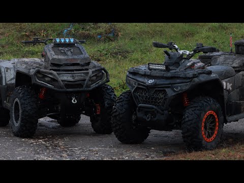 Видео: КАКОЙ КВАДРОЦИКЛ ЕДЕТ ЛУЧШЕ ПО БОЛОТУ BRP /CF MOTO /AODES /YAMAHA/ HONDA/ STELS утопили ямаху 