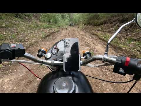 Видео: Два мотоцикла Урал и ИЖ Планета 5. Гоняли в лес. Часть 3.