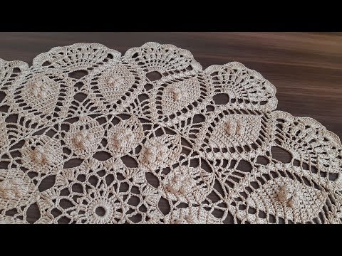Видео: Салфетка крючком "Воздушные шишечки" Часть 1