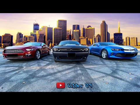 Видео: Mustang vs Challenger vs Camaro.  Американские легенды на минималках.