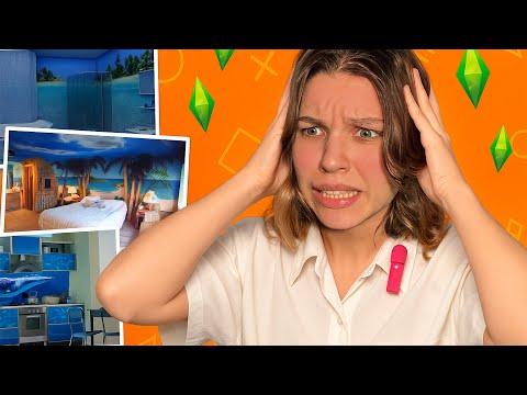 Видео: Построила дом, но комнаты РАНДОМ из Google - The Sims 4