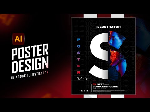Видео: Современный дизайн плаката в Adobe Illustrator I Учебник по Illustrator I Креативный дизайн плаката