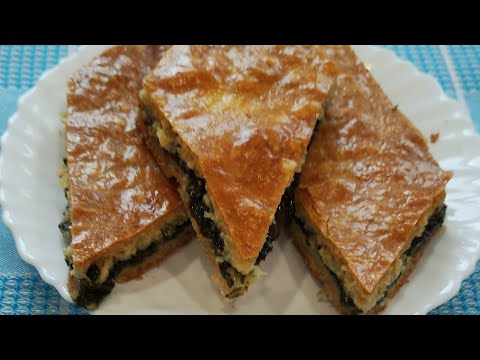 Видео: Пирог с щавелем на сметанном тесте. Очень вкусно.