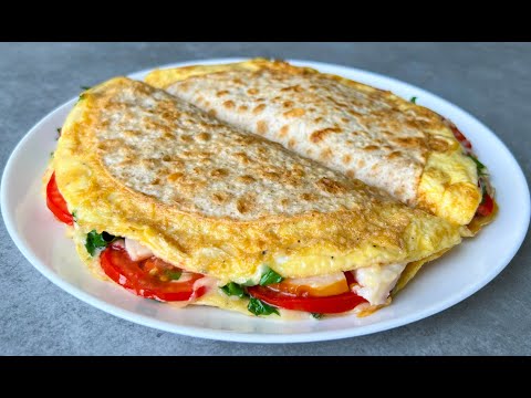 Видео: Быстрый Завтрак из Лаваша / Идеальный Омлет / Быстрый Завтрак / Perfect Breakfast