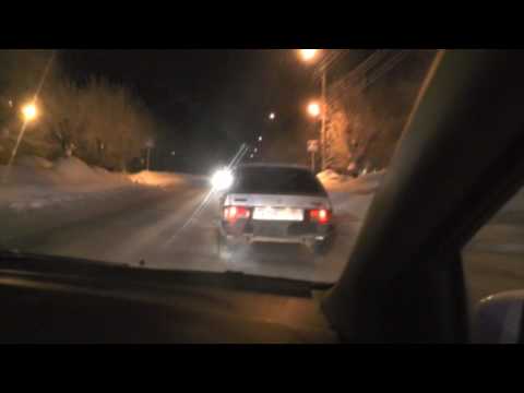 Видео: Погоня за пьяным на девятке Свердлова. Место происшествия 01.02.2017
