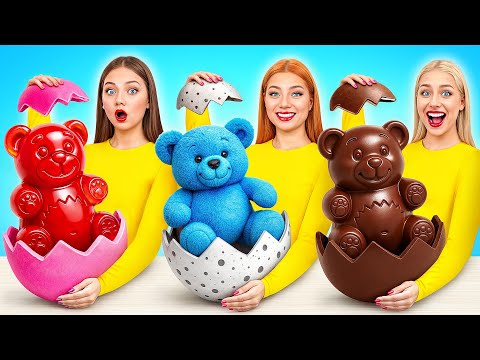 Видео: Мармеладная еда vs Настоящая еда vs Шоколадная еда Челлендж | Смешные Cитуации от Bubba DO Challenge