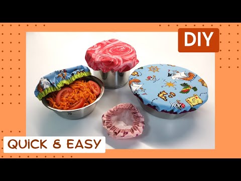 Видео: Текстильные, непромокаемые!!! крышки для салатников и другой посуды