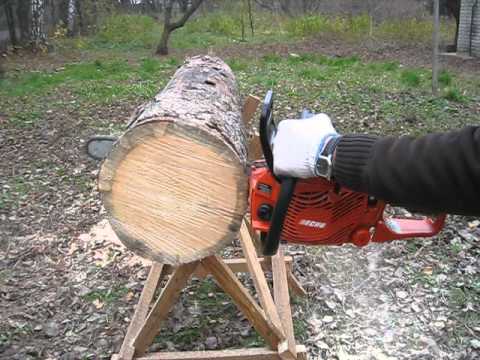 Видео: ECHO CS-352ES - бензопилка в роботі