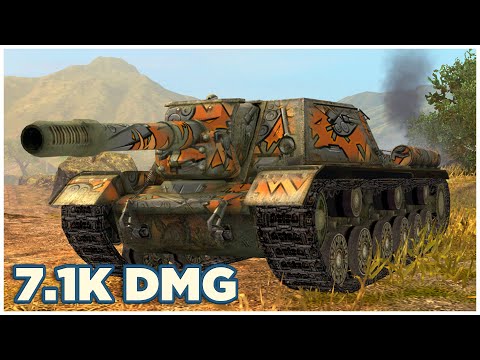 Видео: СУ-152 • 7.1К УРОНА • 7 ФРАГОВ • WoT Blitz