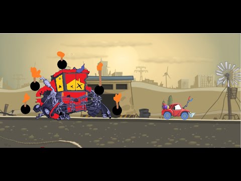 Видео: машина ест машину  Mad Dreams марковыч прохождение №1 новые гаджеты магнит и таран