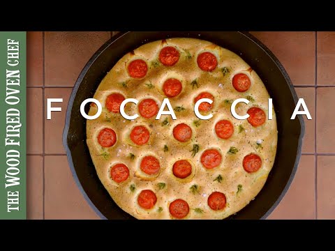 Видео: Фокачча с томатами и розмарином, приготовленная в дровяной печи