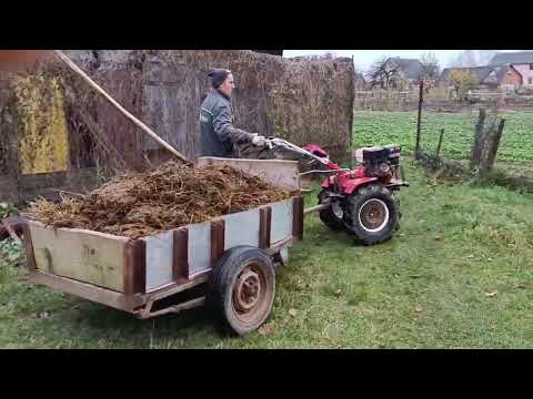 Видео: Мотоблок штенли с прицепом