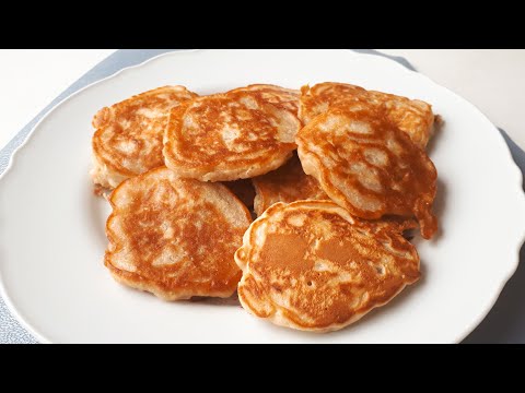 Видео: Оладьи с яблоками. Постные оладьи. Пышные оладьи с яблоками. Постные оладьи рецепт. Постный завтрак.