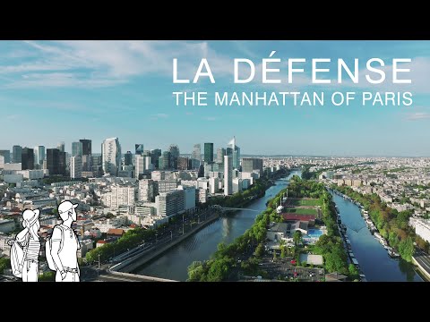 Видео: 4K Ла Дефанс Париж 🇫🇷 | Кинематографическое видео [walk + drone]