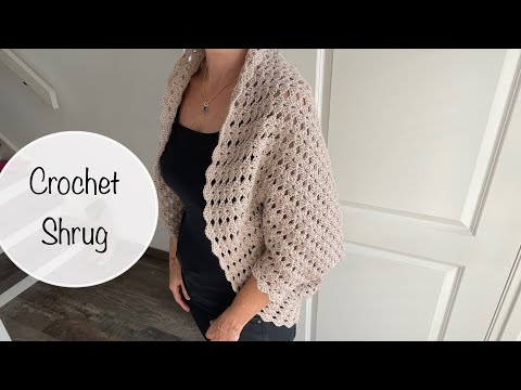 Видео: Вязание крючком пожимания плечами - бесплатная схема вязания крючком