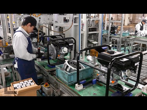 Видео: Массовое производство моторных насосов в Японии. Экспорт в 160 стран мира.