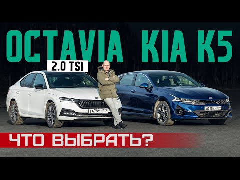 Видео: Что с тобой, Октавия? Skoda Octavia 2.0 TSI против Kia K5. Подробный сравнительный тест драйв
